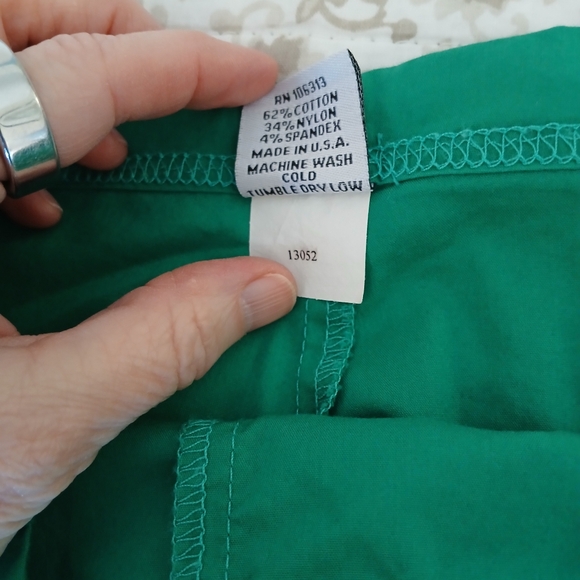 Be Present Green Drawstring Capri Pants Sz L - Picture 5 of 6